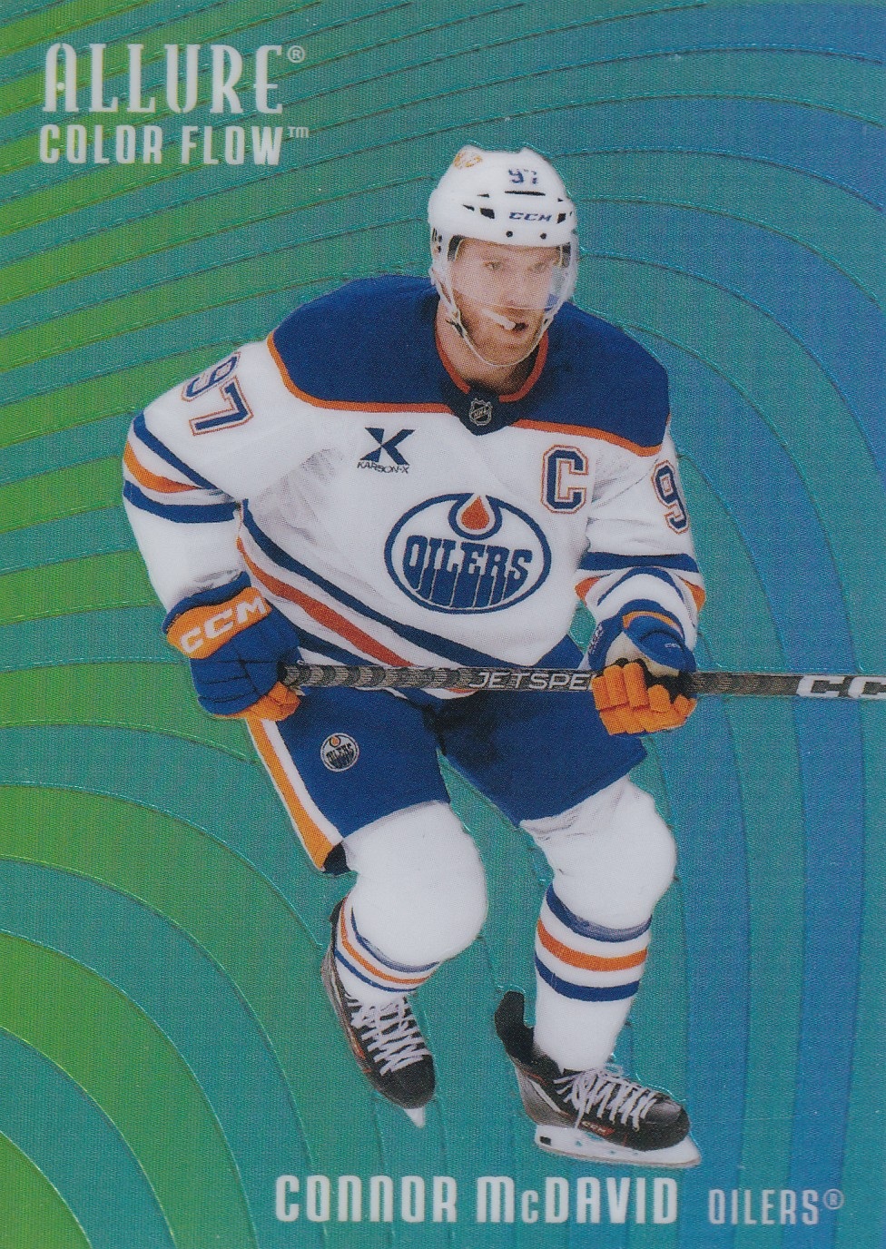 Connor McDavid - 2025/26 UD Allure Hockey Color Flow Red-Orange - #CF-30