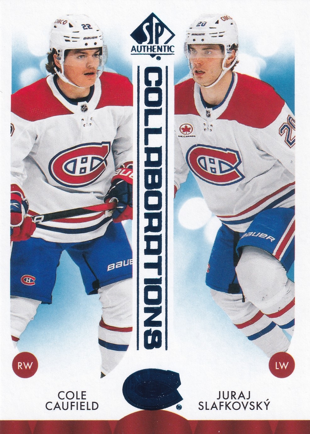 Caufield Slafkovsky - 2023/24 SP Authentic Hockey Collaborations - #C-10
