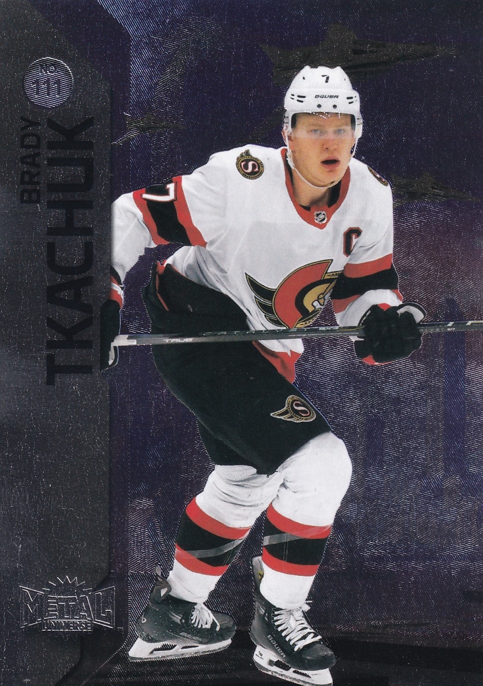 Brady Tkachuk - 2023/24 UD SkyBox Metal Universe Hockey Stars - #111