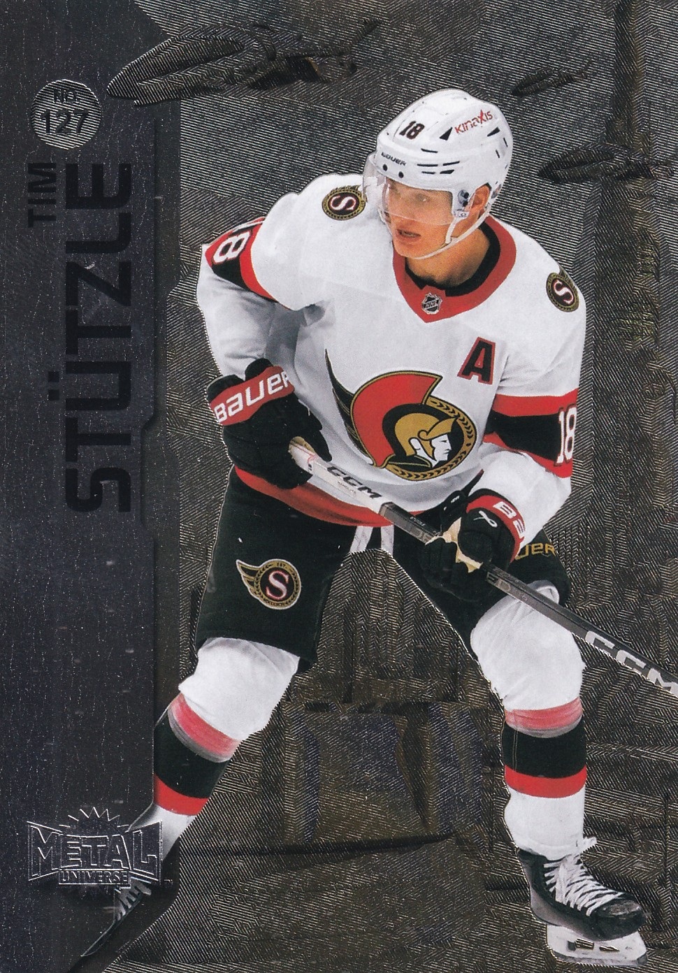 Tim Stutzle - 2023/24 UD SkyBox Metal Universe Hockey Stars - #127