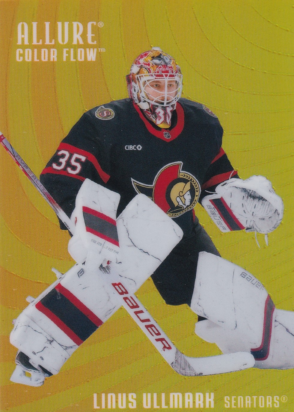 Linus Ullmark - 2025/26 UD Allure Hockey Color Flow Yellow-Green - #CF-5