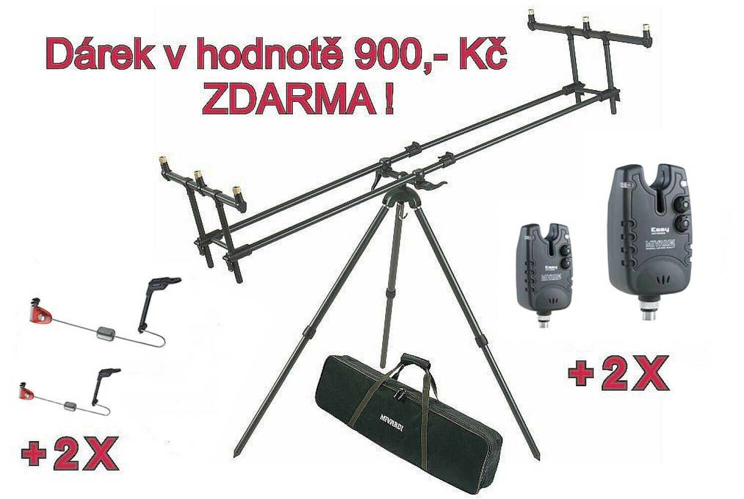AKCE - Tripod Premium + ZDARMA 2 x Hlásič EASY blue & red a 2 x Swing ARM 130 re