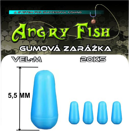 GUMOVÁ ZARÁŽKA MODRÁ  5,5MM