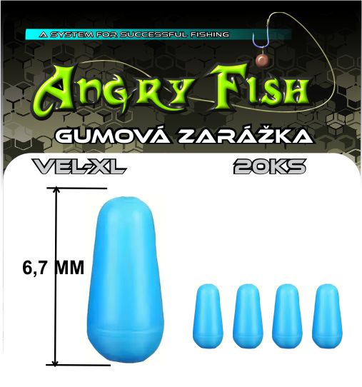 GUMOVÁ ZARÁŽKA MODRÁ  6,7MM