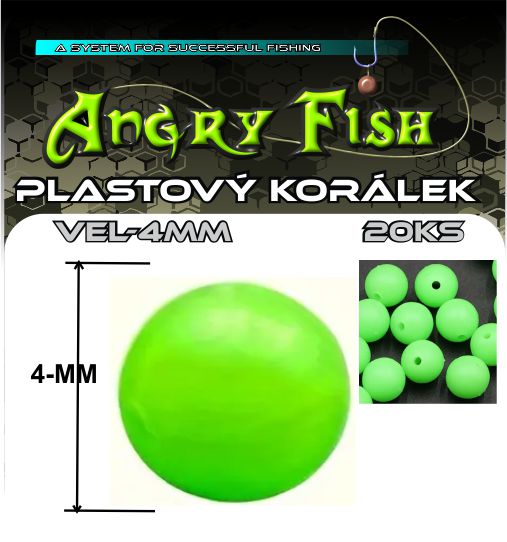 PLASTOVÉ KORÁLKY 4MM 
