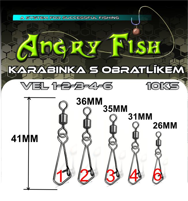 KARABINKA S OBRATLÍKEM VEL 1 
