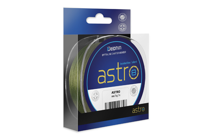 Delphin ASTRO 8 zelená 130m 0,17mm 24,2lbs