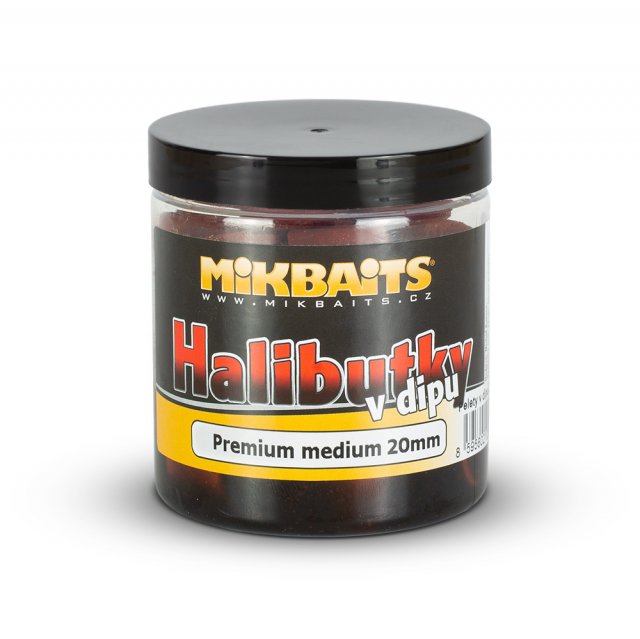 Halibutky v dipu 250ml - Premium Halibut 20mm