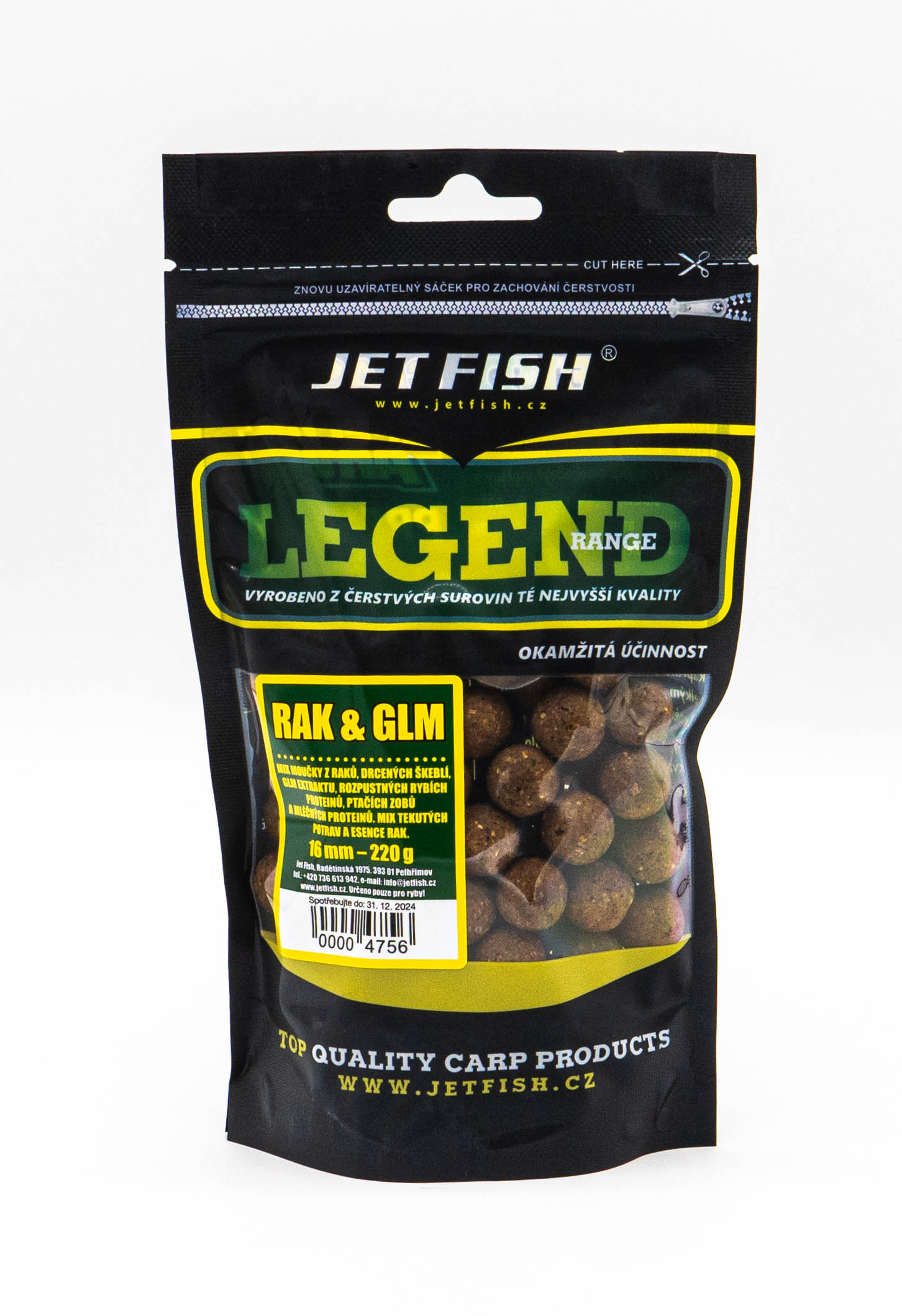 Legend Range boilie 220g - 16mm RAK & GLM