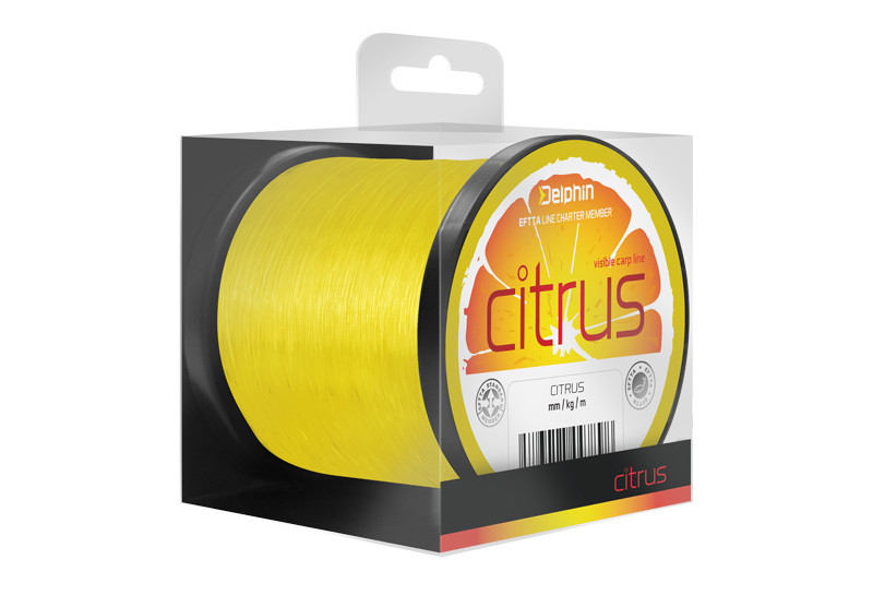 Delphin CITRUS / žlutý 0,25mm 11lbs 600m