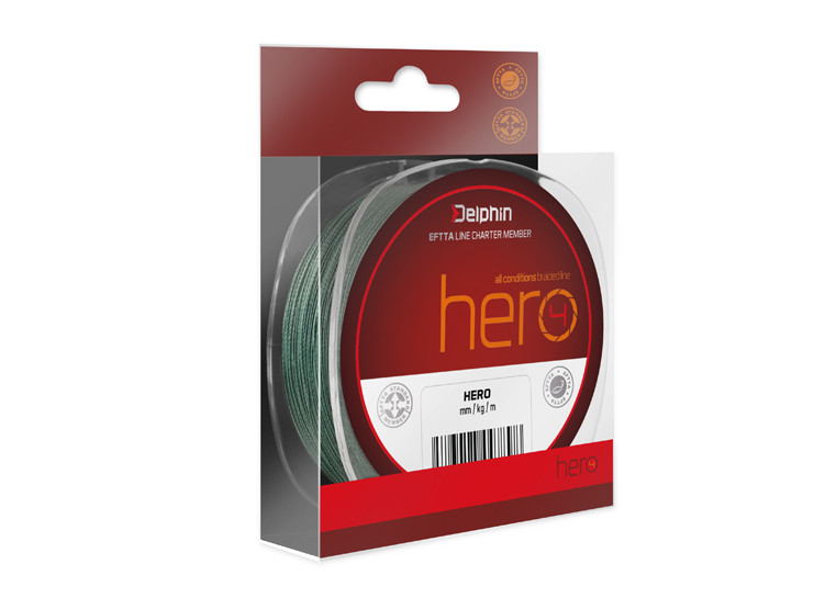 Delphin HERO zelená 300m 0,25mm 37lbs