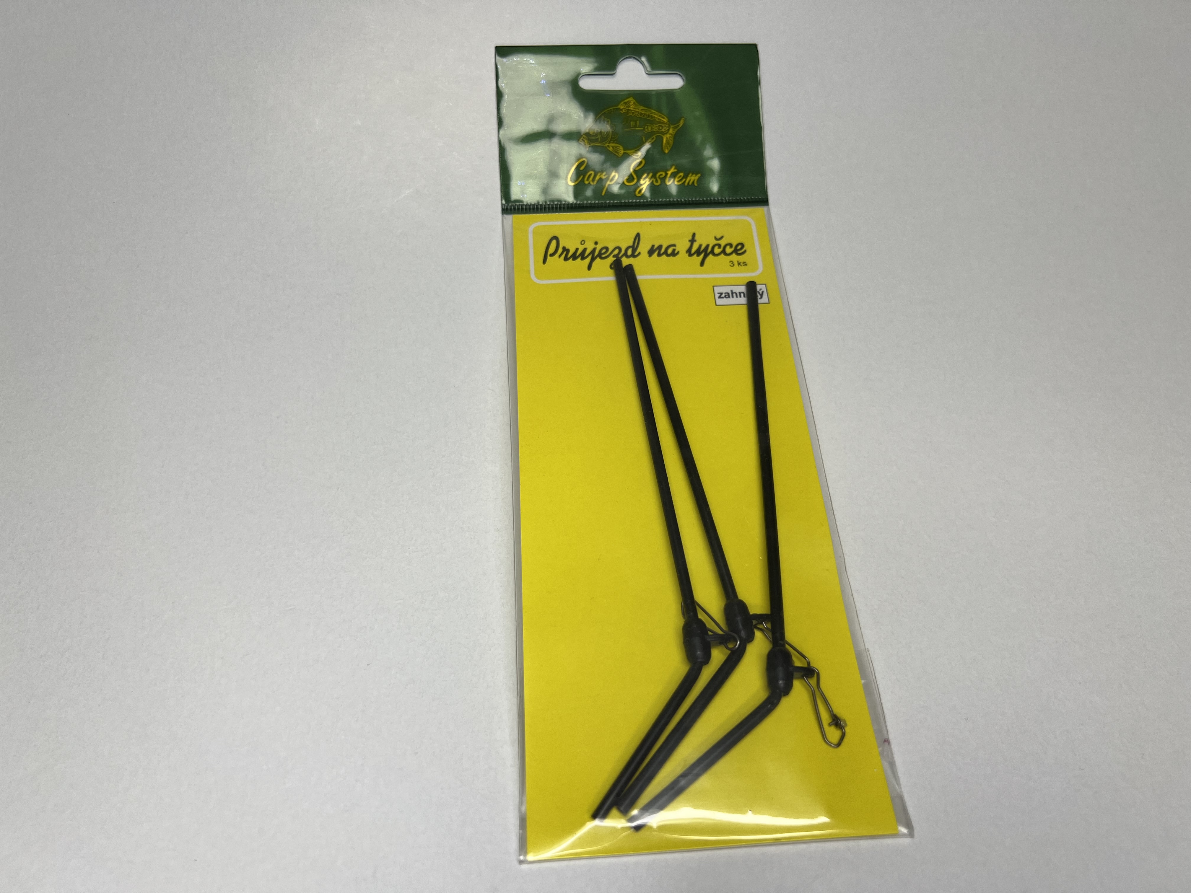 Průjezd na tyčce 15cm zahnutý