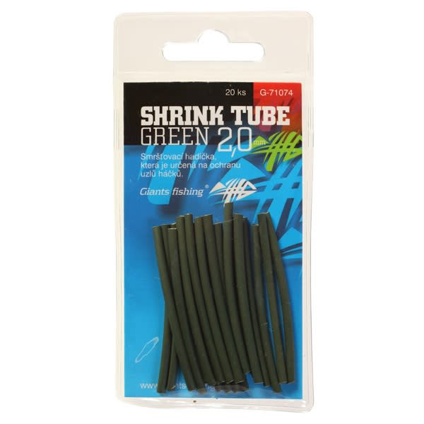 GIANTS FISHING SMRŠŤOVACÍ HADIČKA ZELENÁ SHRINK TUBE GREEN 2,0MM,20KS