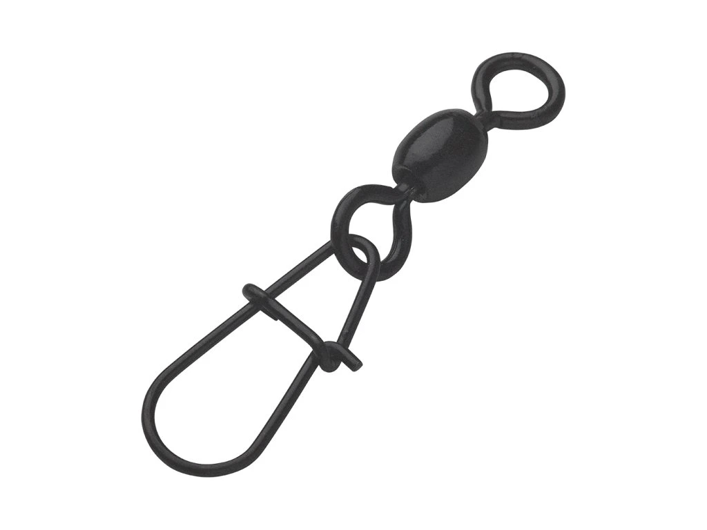MADCAT - Obratlík s karabinkou Stainless Swievels W.Eggs Snap Black 5ks  / vel. 1 / 70kg