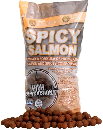 STARBAITS BOILIE POTÁPIVÉ CONCEPT - SPICY SALMON / 1 kg / 14 mm