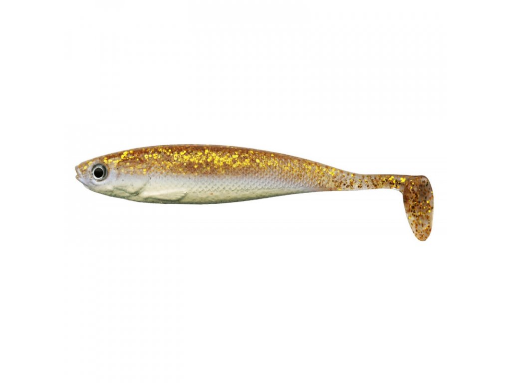 GUMOVÉ NÁSTRAHY CORMORAN ACTION FIN SHAD GOLDEN SEED 13 CM / 2KS