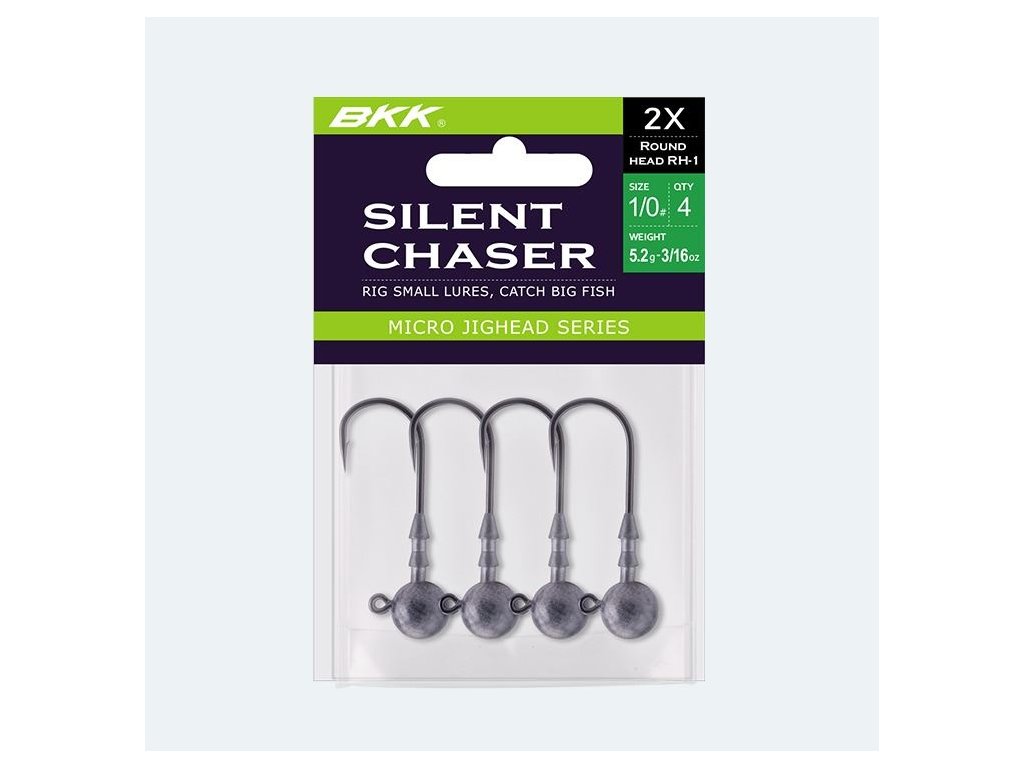 BKK: Jigová hlavička Silent Chaser Round Head RH-1 10g Velikost 3/0 4ks