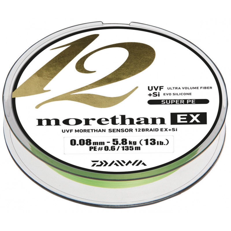 DAIWA splétaná šňůra MORETHAN 12 BRAID EX+SI 0,10 MM 