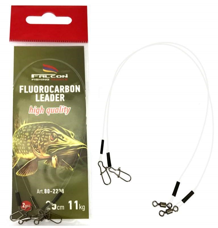 NÁVAZCE FALCON FLUOROCARBON LEADER 25CM - 2 KS / 11 KG 