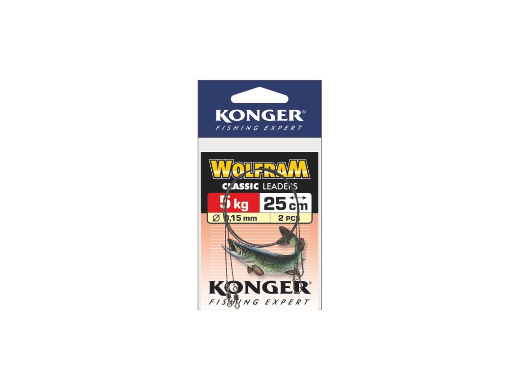 KONGER Wolframový Návazec 25 cm / 5 kg