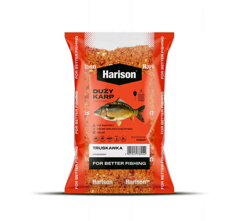 HARISON KRMÍTKOVÁ SMĚS BIG CARP JAHODA 3 KG