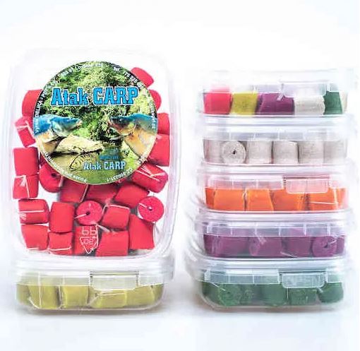 DELIKAPET - ATAK Pelety Navázané na šňůrce 12mm / 60g  OLIHEŇ