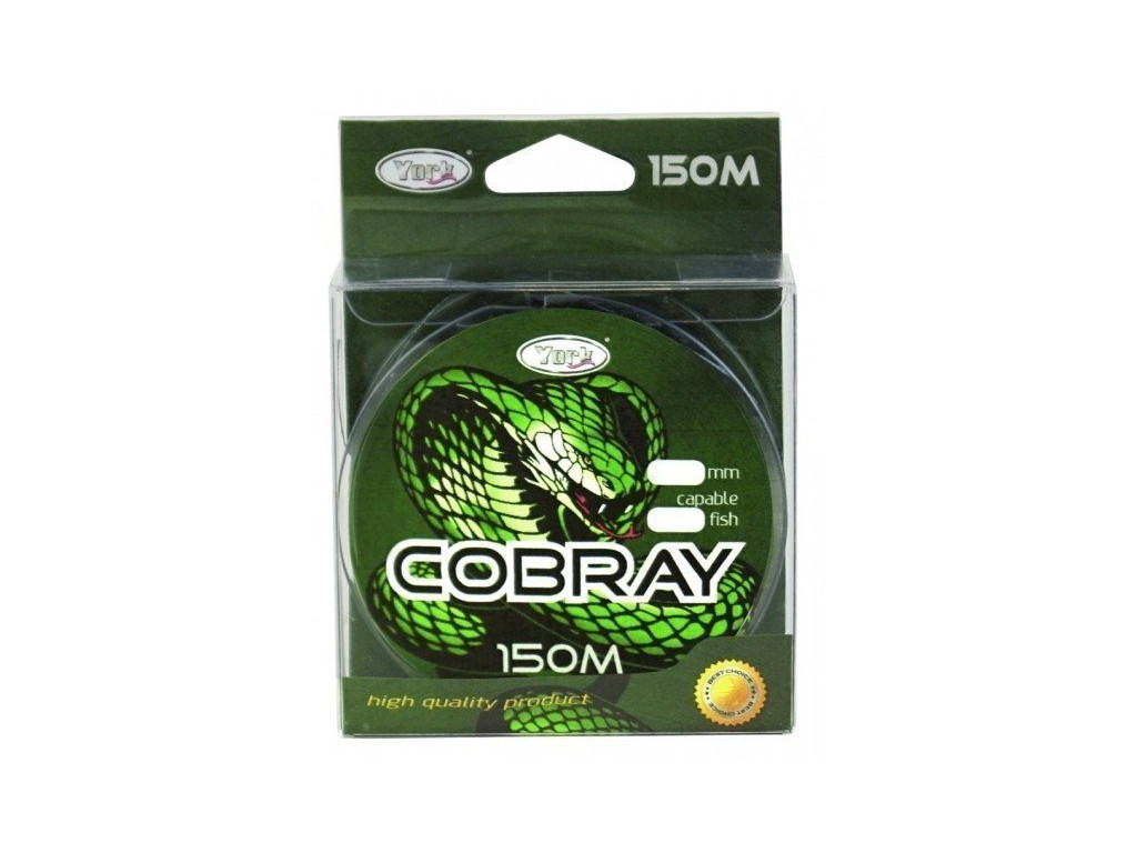 PLETENÁ ŠŇŮRA YORK COBRAY BRAID - 0.06mm / 6.5kg / 150m - DARK GREEN