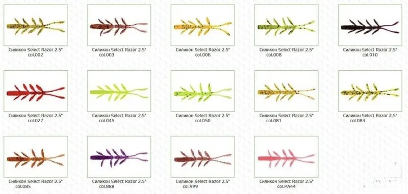 NYMFA SELECT RAZOR 2,5´´ / 6 cm / 7 ks / 888