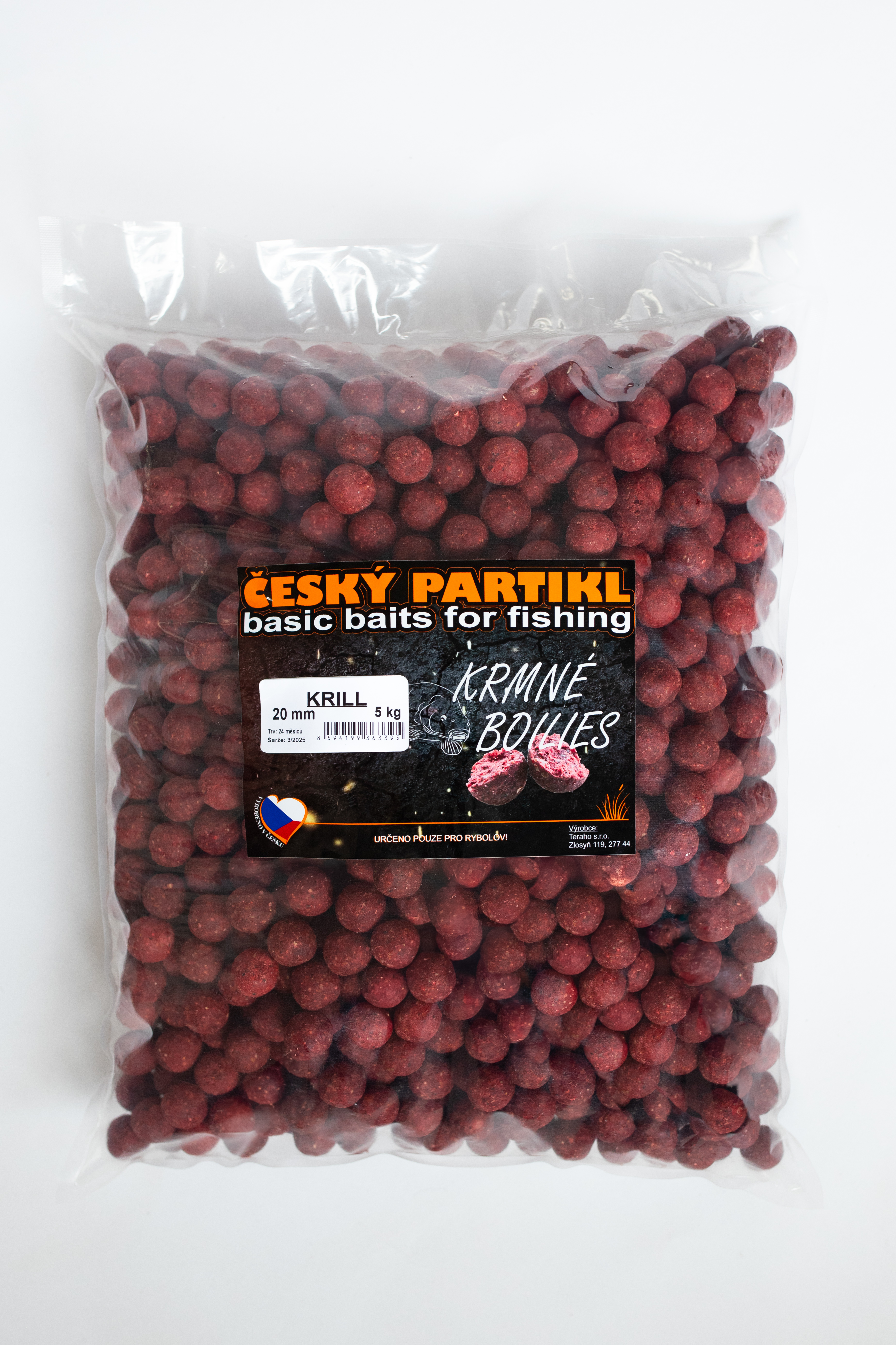KRMNÉ BOILIES ČESKÝ PARTIKL / 5 KG / 20 MM / KRILL