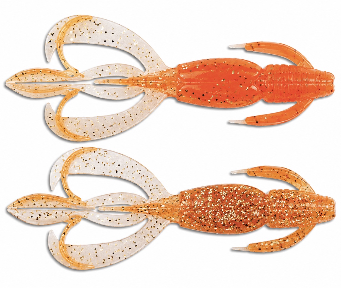 Gumová nástraha Keitech Crazy Flapper / 2,8" / 7,1cm / 3,4g / Orange Flash EA#06 / 8ks