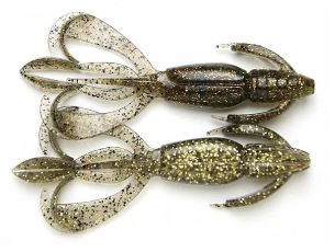 Gumová nástraha Keitech Crazy Flapper / 3,6" / 9,1cm / 6,6g / Gold Flash Craw 461 / 7ks