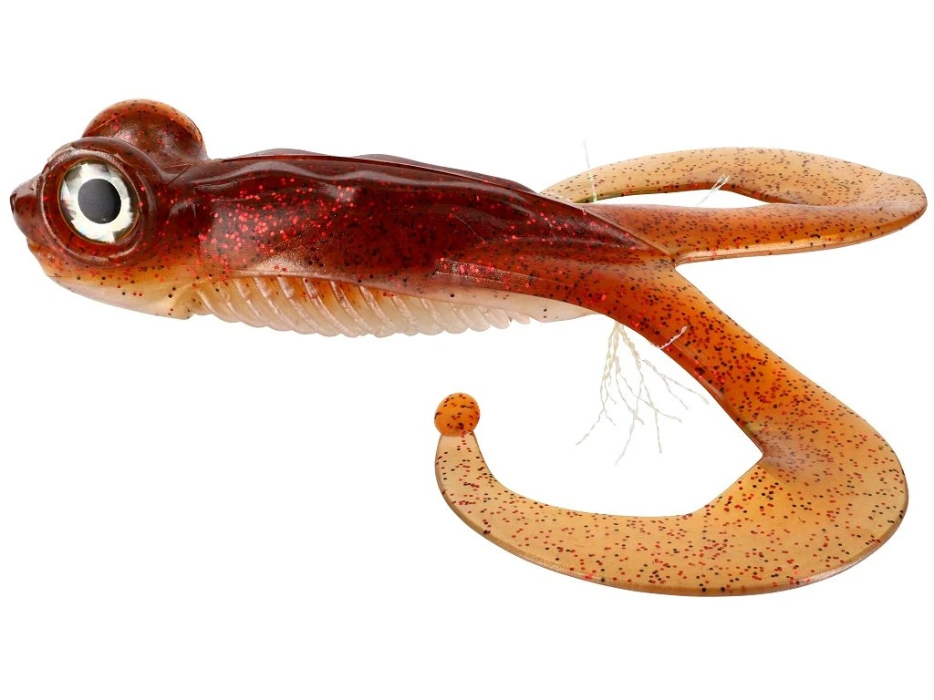 Gunki Gumová Nástraha Bull Frog - Brown Sugar Red Flk / 10cm / 2 ks
