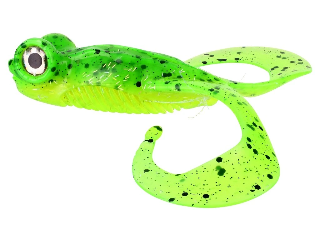 Gunki Gumová Nástraha Bull Frog - Lime Chart Pepper / 10cm / 2 ks