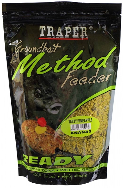 Traper Krmítková Směs Groundbait Method Feeder Ready Ananas - 750 g