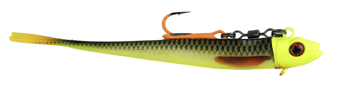 SMÁČEK MIKADO SAIRA WITH JIG VERTICAL 17CM / 30G / LIMITED FLUO - 2KS