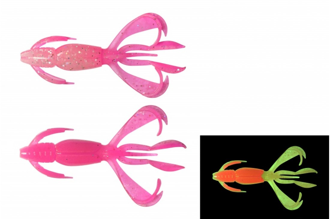 Gumová nástraha Keitech Crazy Flapper / 2,8" / 7,1cm / 3,4g / LT Pink Glow / 8ks