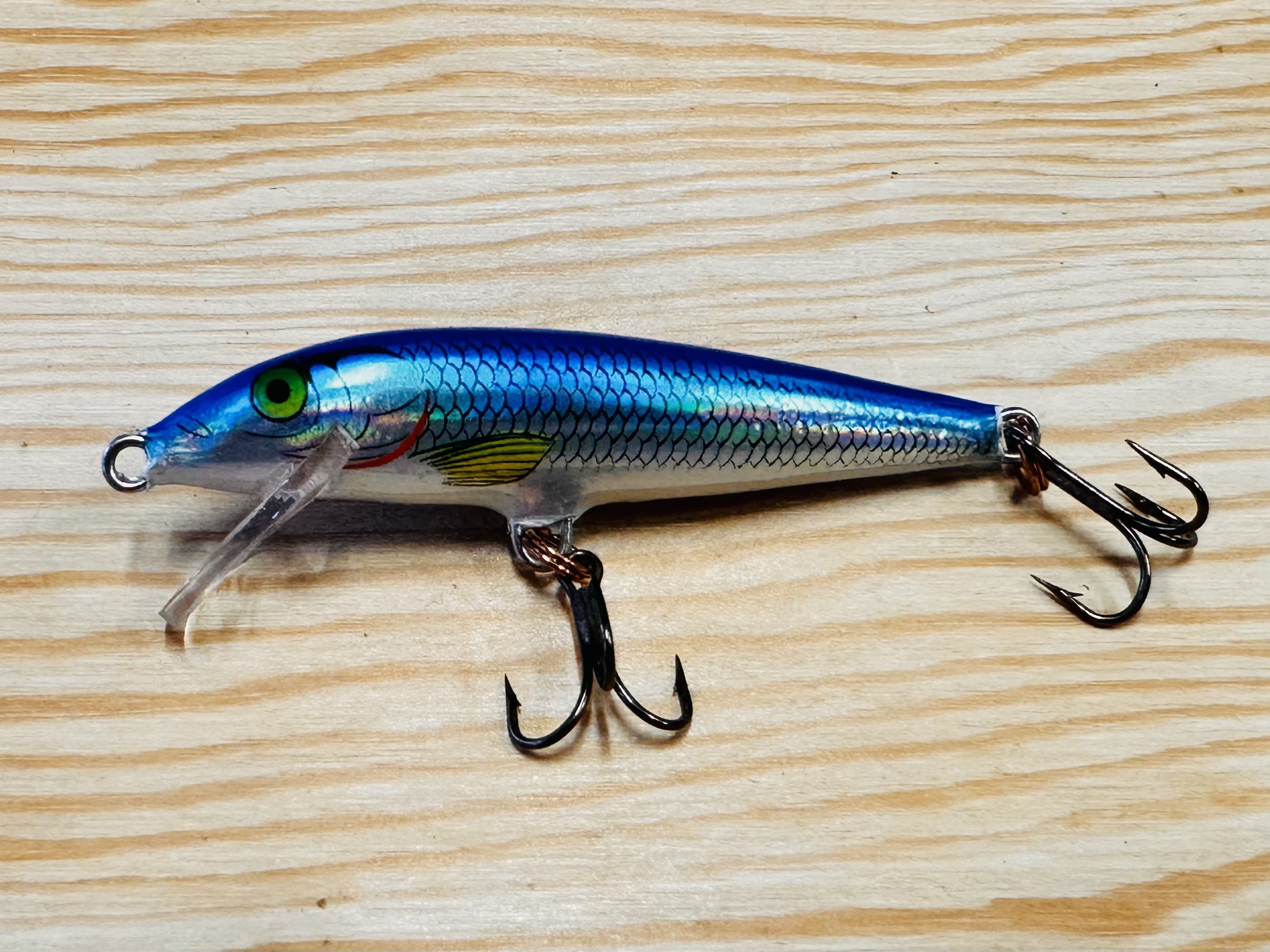 Wobler RAPALA Floating 07 HESH Holographic Blue Silver 7cm / 4g 