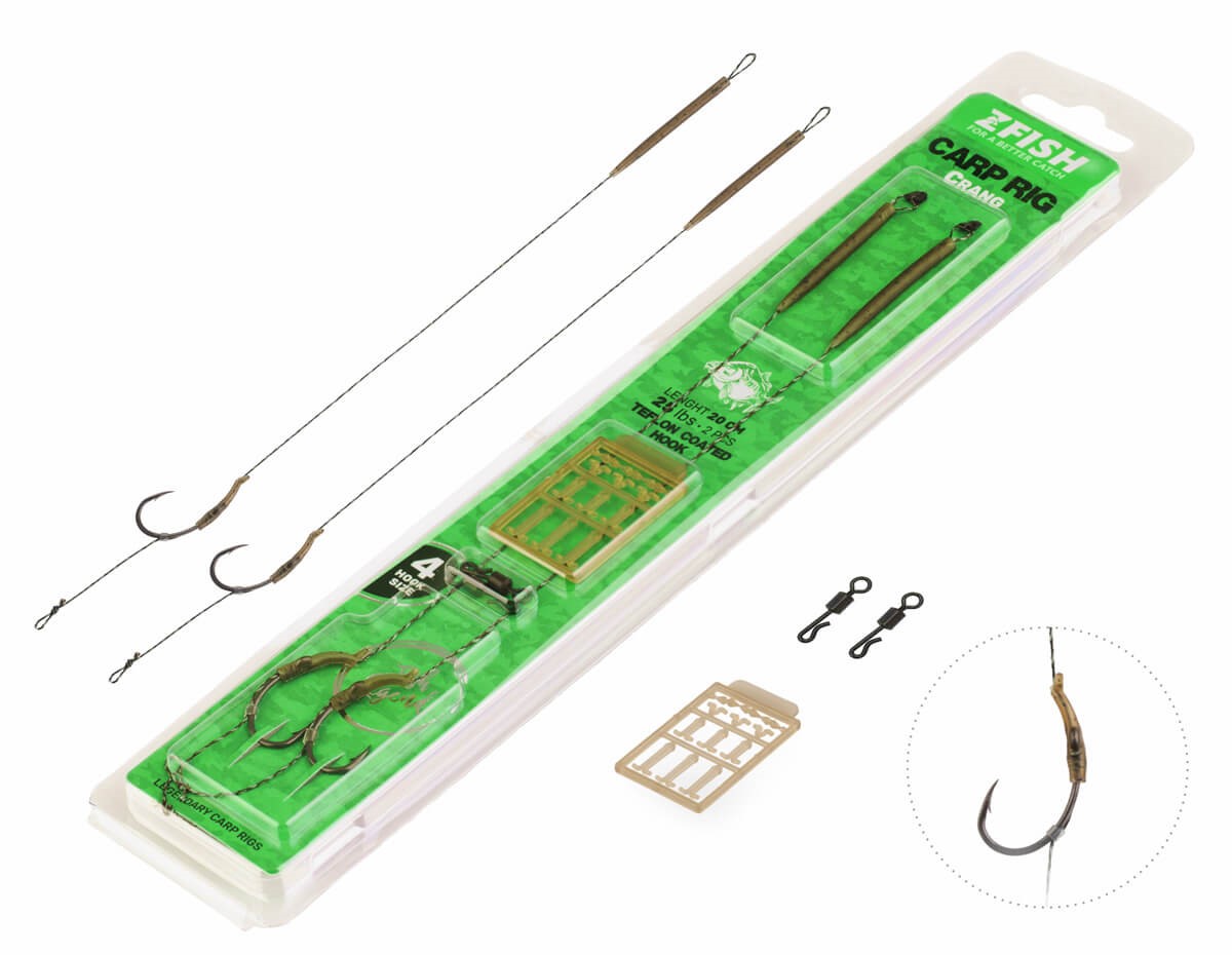 ZFISH Hotové Návazce Crang Carp Rig vel. 6