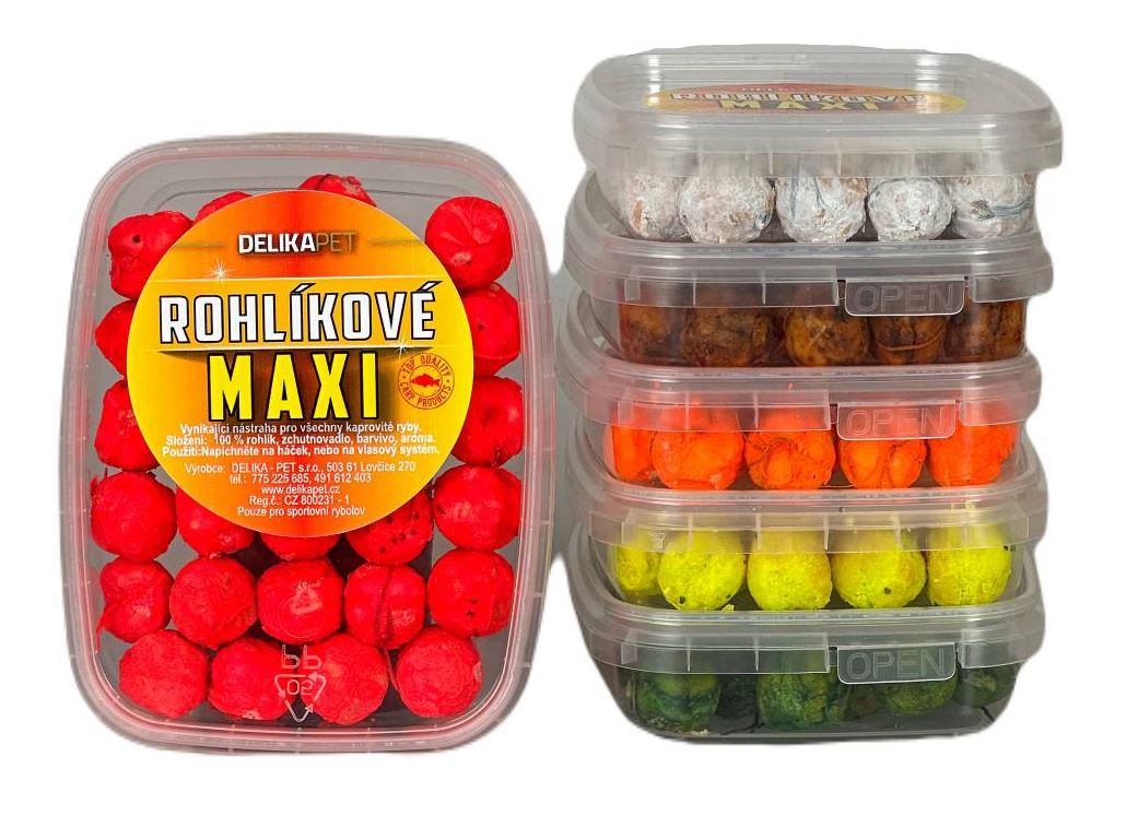 Rohlikové boilies MAXI 16 mm FLUORO 30 g MED