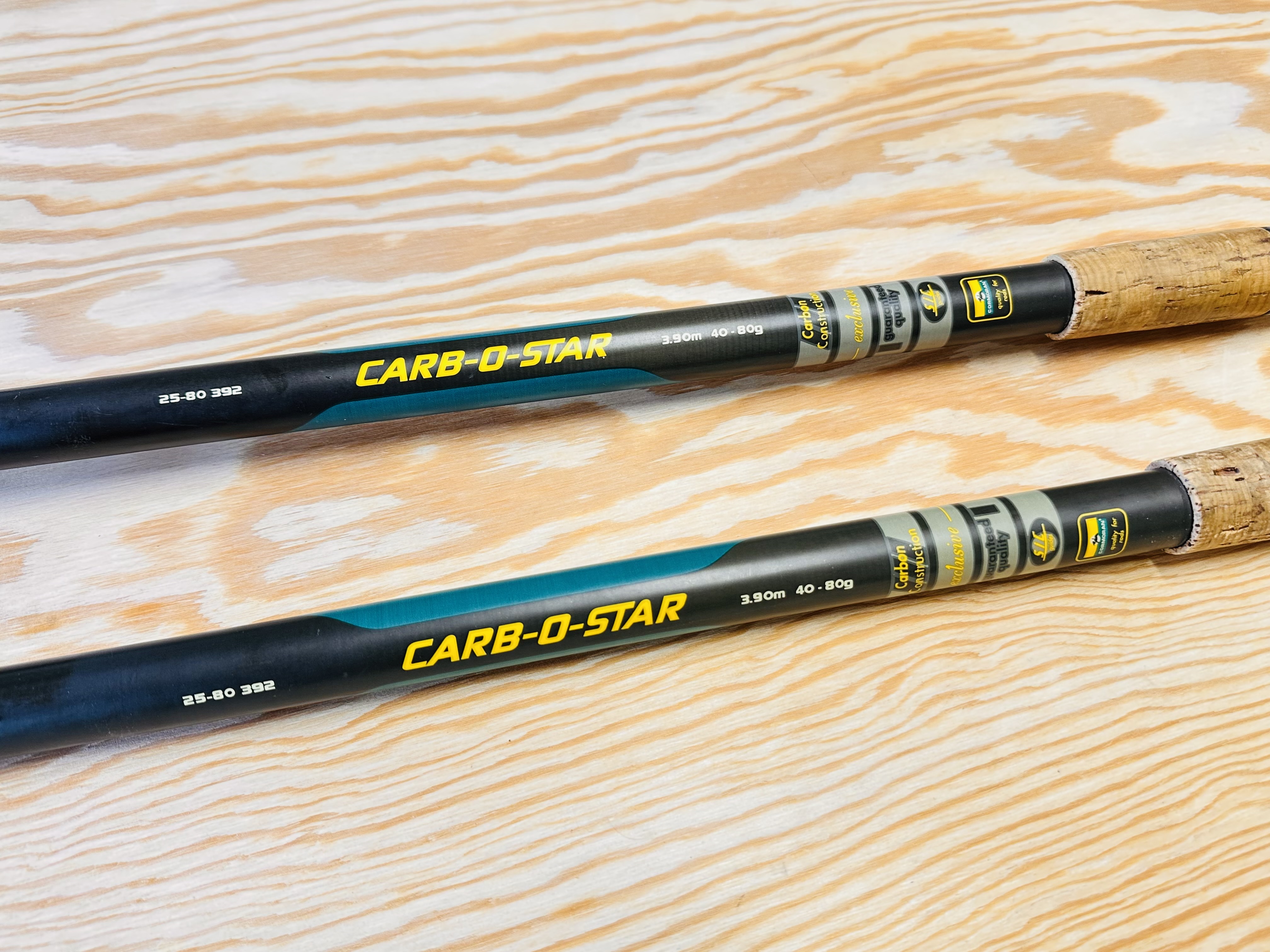 2 TELESKOPICKÉ PRUTY CORMORAN CARBO STAR EXCLUSIVE / 3,90 m / 40-80 g 