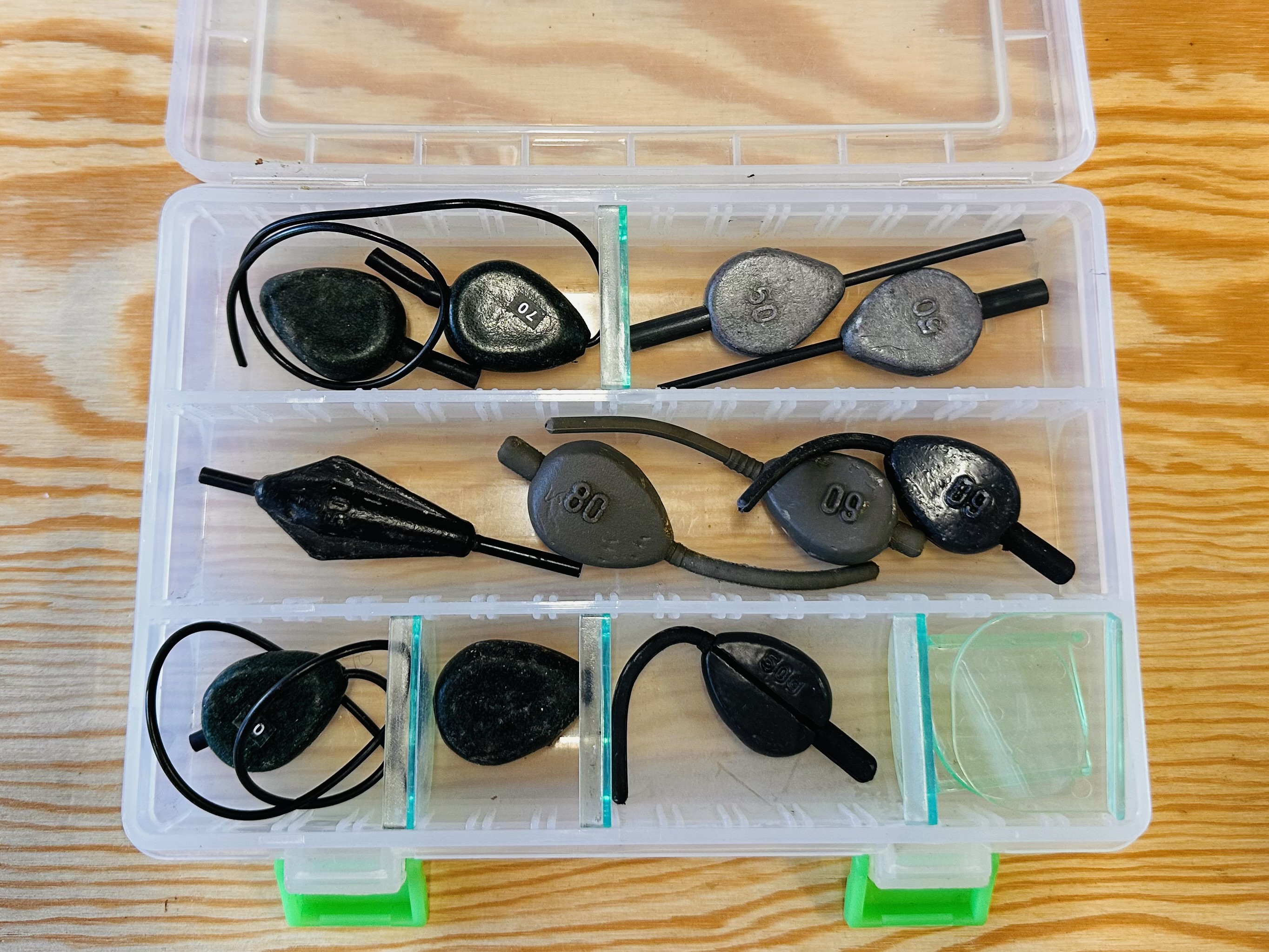 SET RŮZNÝCH OLOV + BOX 