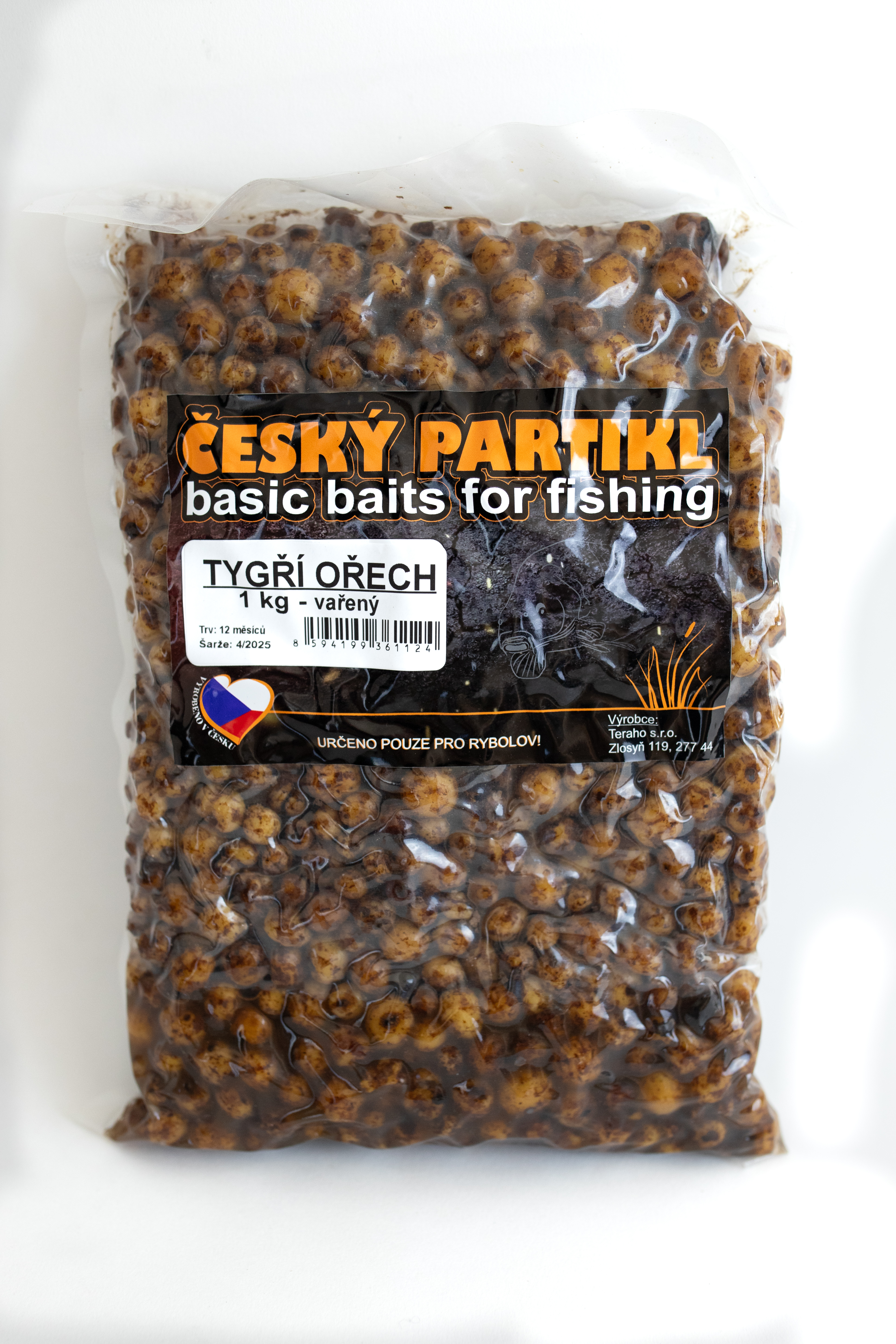 VAŘENÝ TYGŘÍ OŘECH / ČESKÝ PARTIKL / 0,5 KG 
