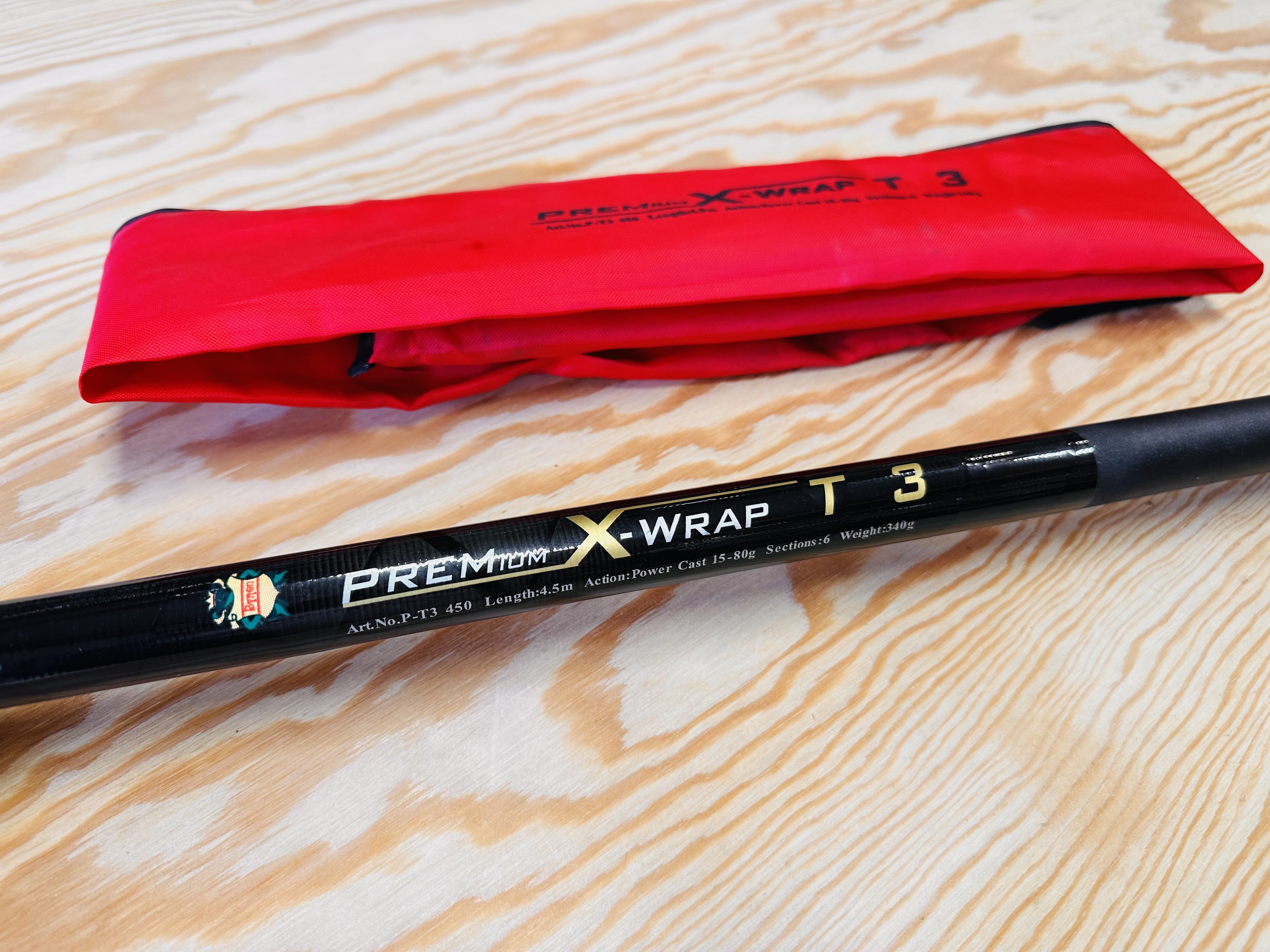 PRUT NA VYVĚŠENOU BYRON PREMIUM X-WRAP T 3  / 4,5 m / 15-80 g 
