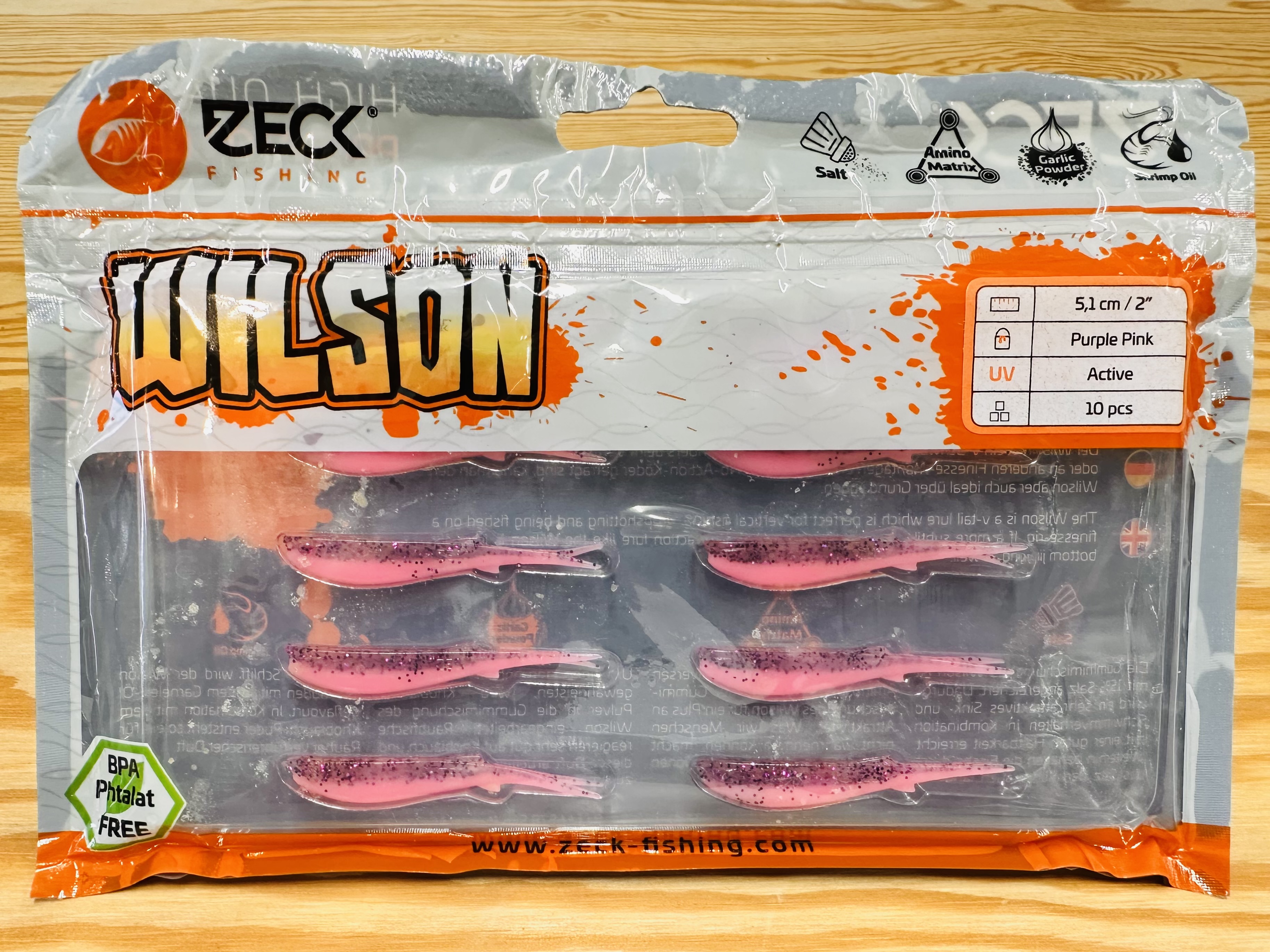 ZECK GUMOVÉ NÁSTRAHY WILSON 2" / PURPLE PINK  / 5,1 cm / 10 ks
