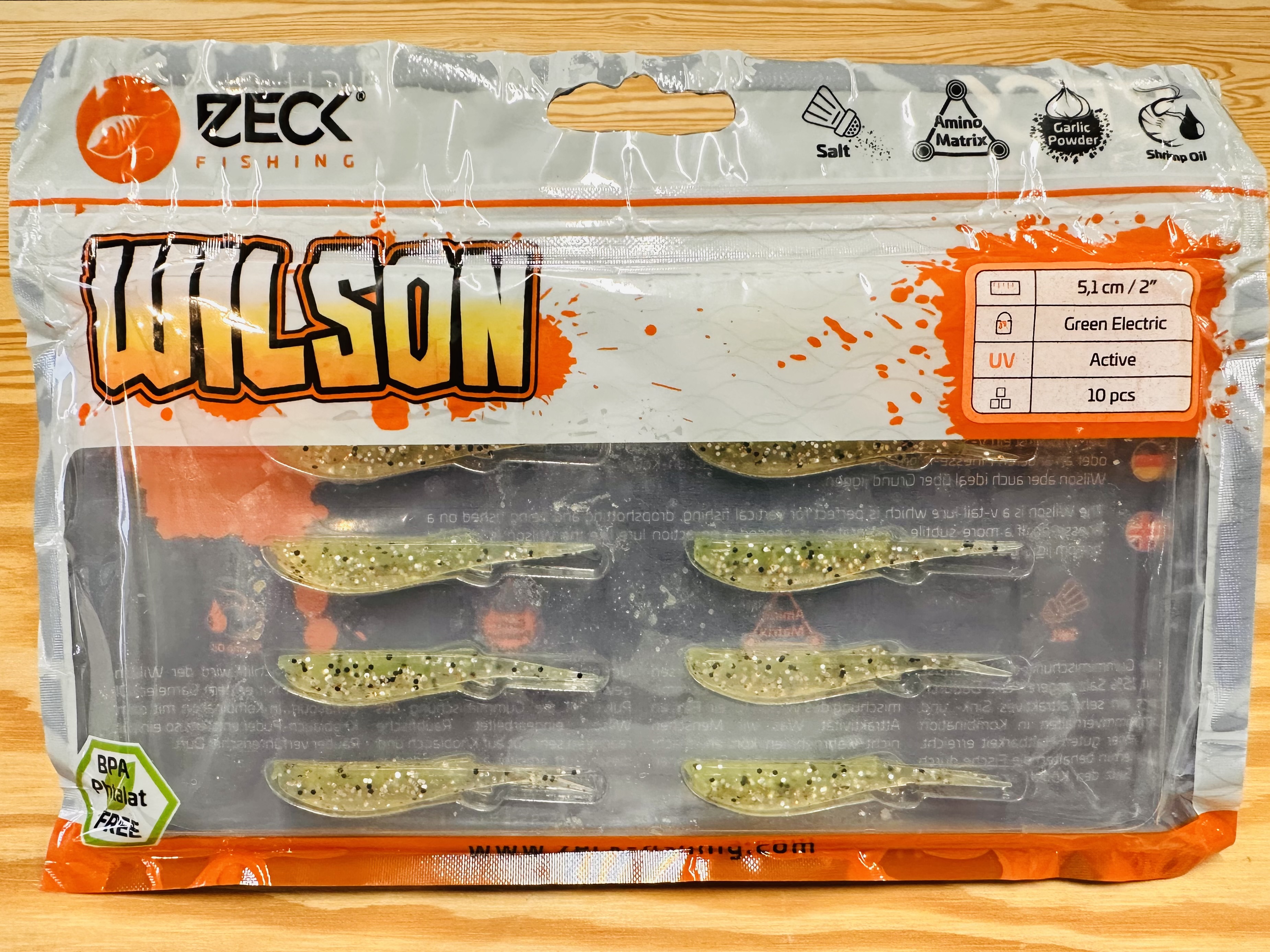 ZECK GUMOVÉ NÁSTRAHY WILSON 2" / GREEN ELECTRIC  / 5,1 cm / 10 ks