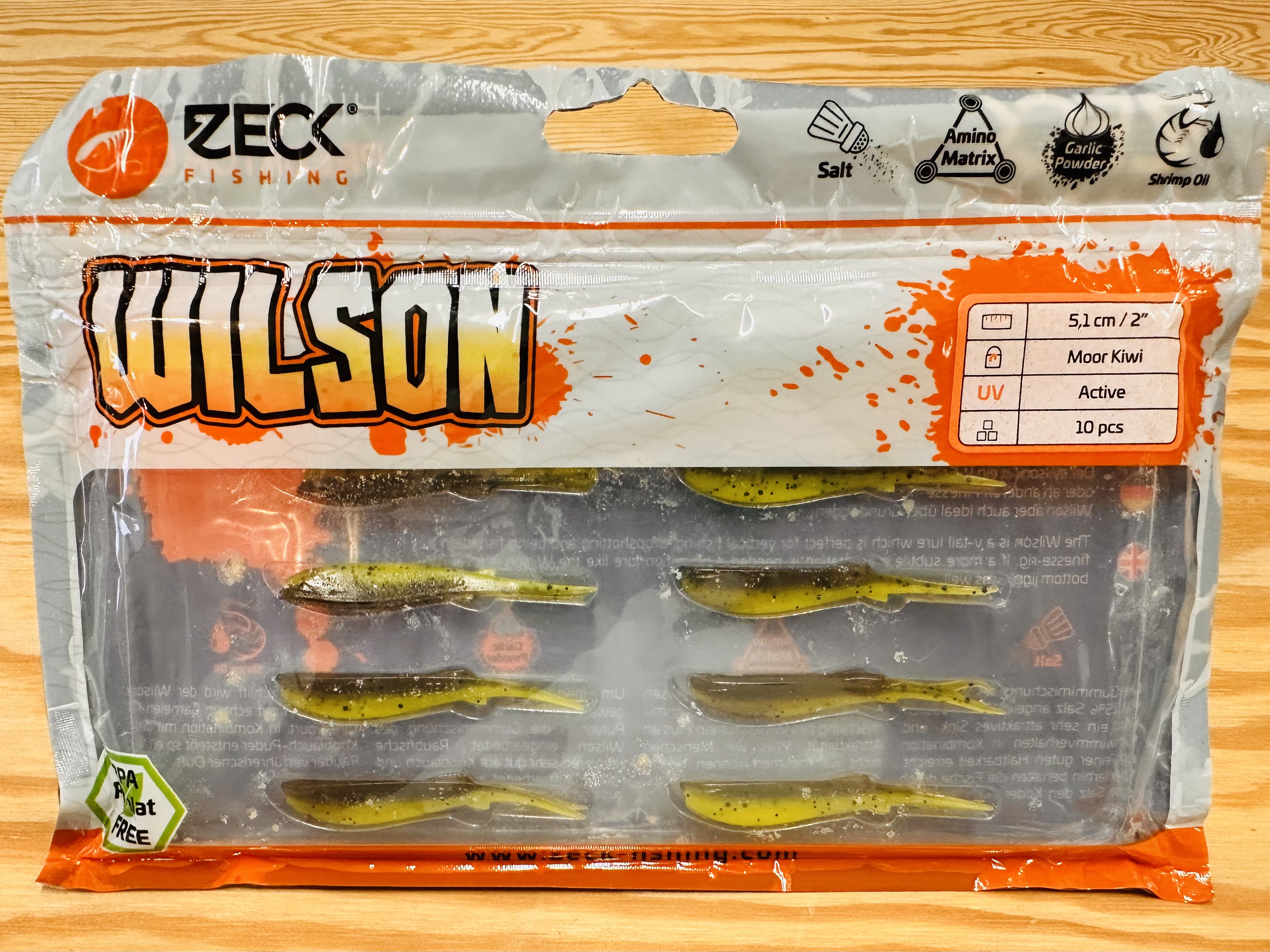 ZECK GUMOVÉ NÁSTRAHY WILSON 2" / MOOR KIWI / 5,1 cm / 10 ks