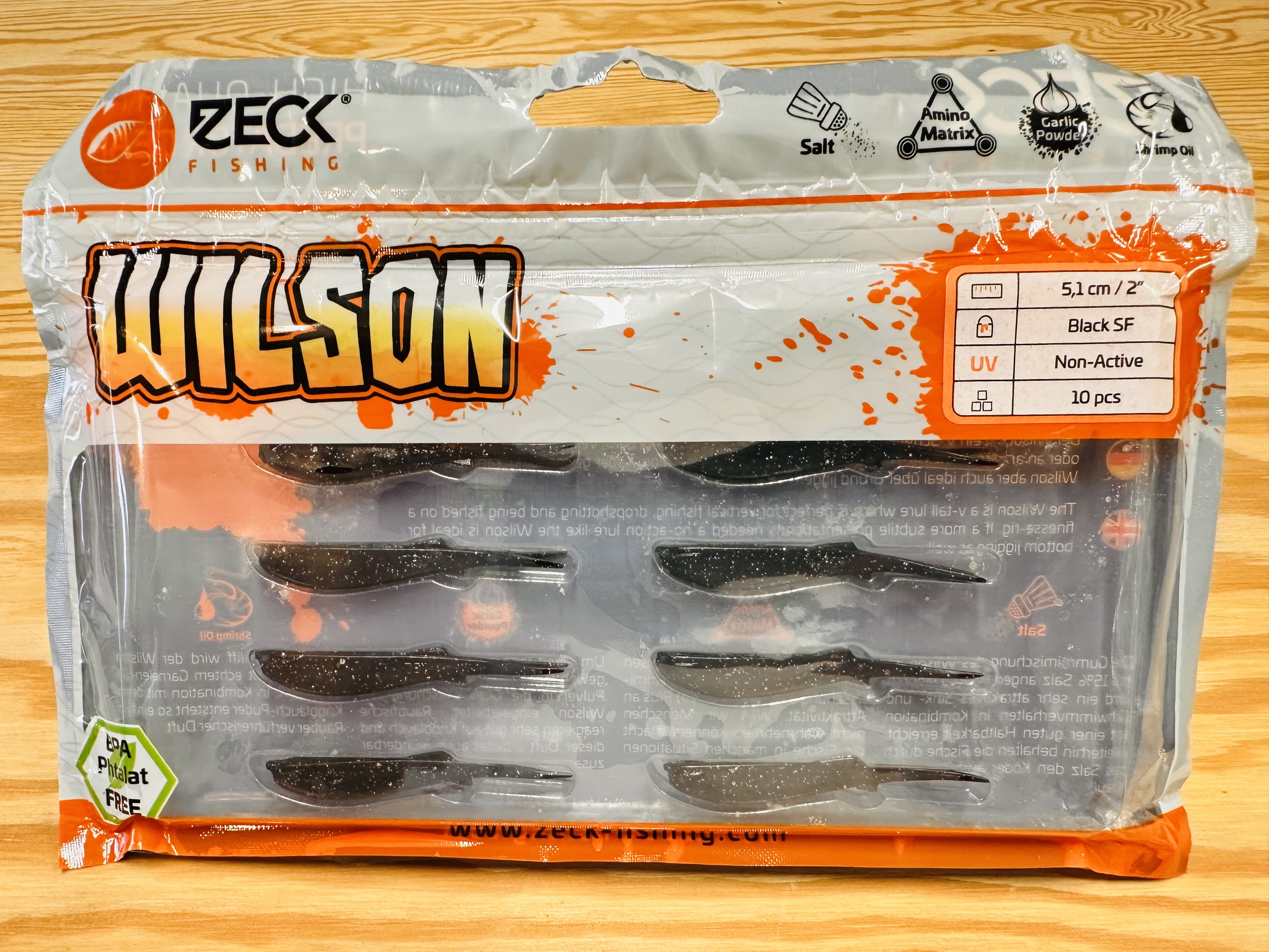 ZECK GUMOVÉ NÁSTRAHY WILSON 2" / BLACK SF / 5,1 cm / 10 ks