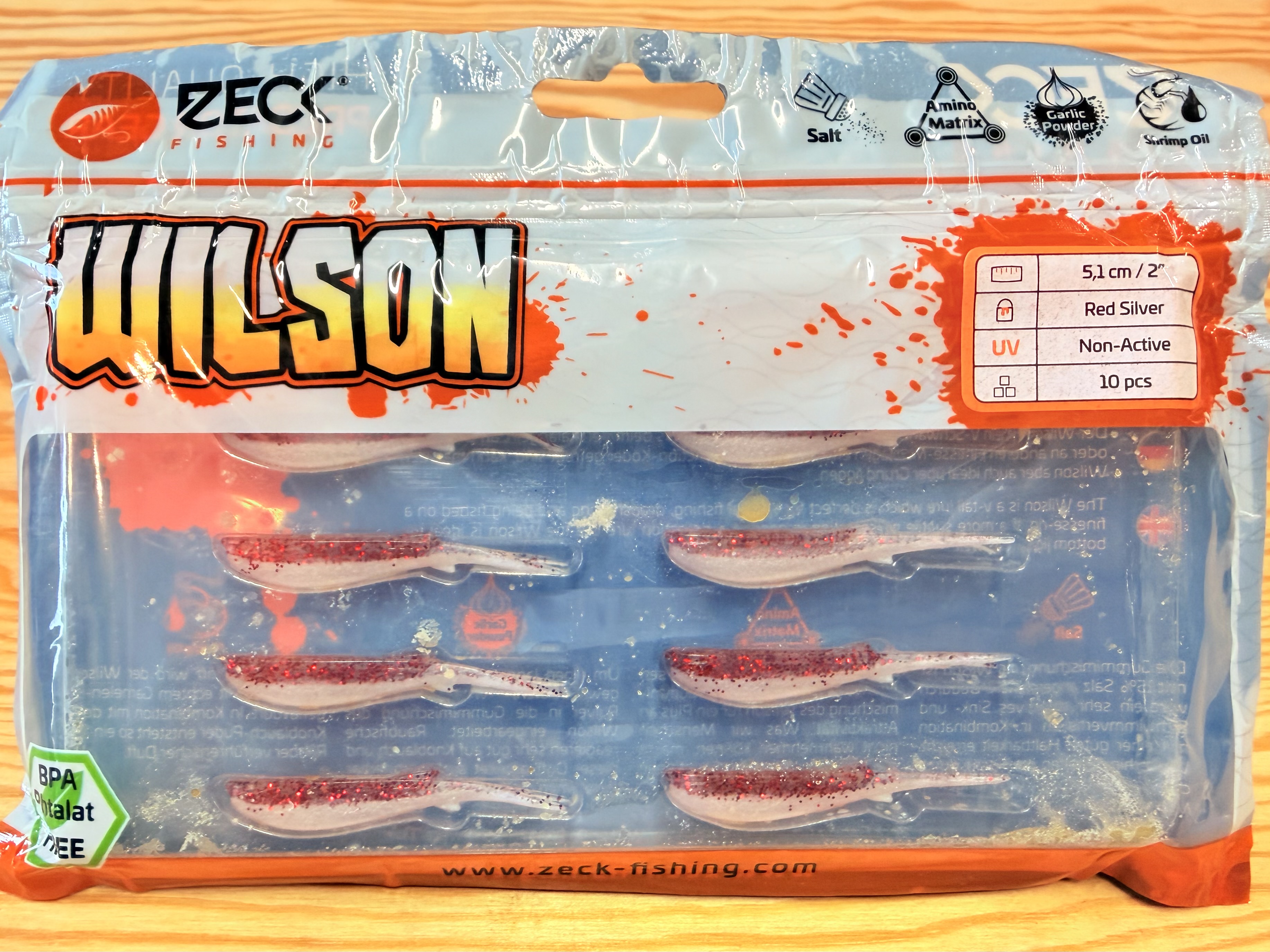 ZECK GUMOVÉ NÁSTRAHY WILSON 2" / RED SILVER / 5,1 cm / 10 ks