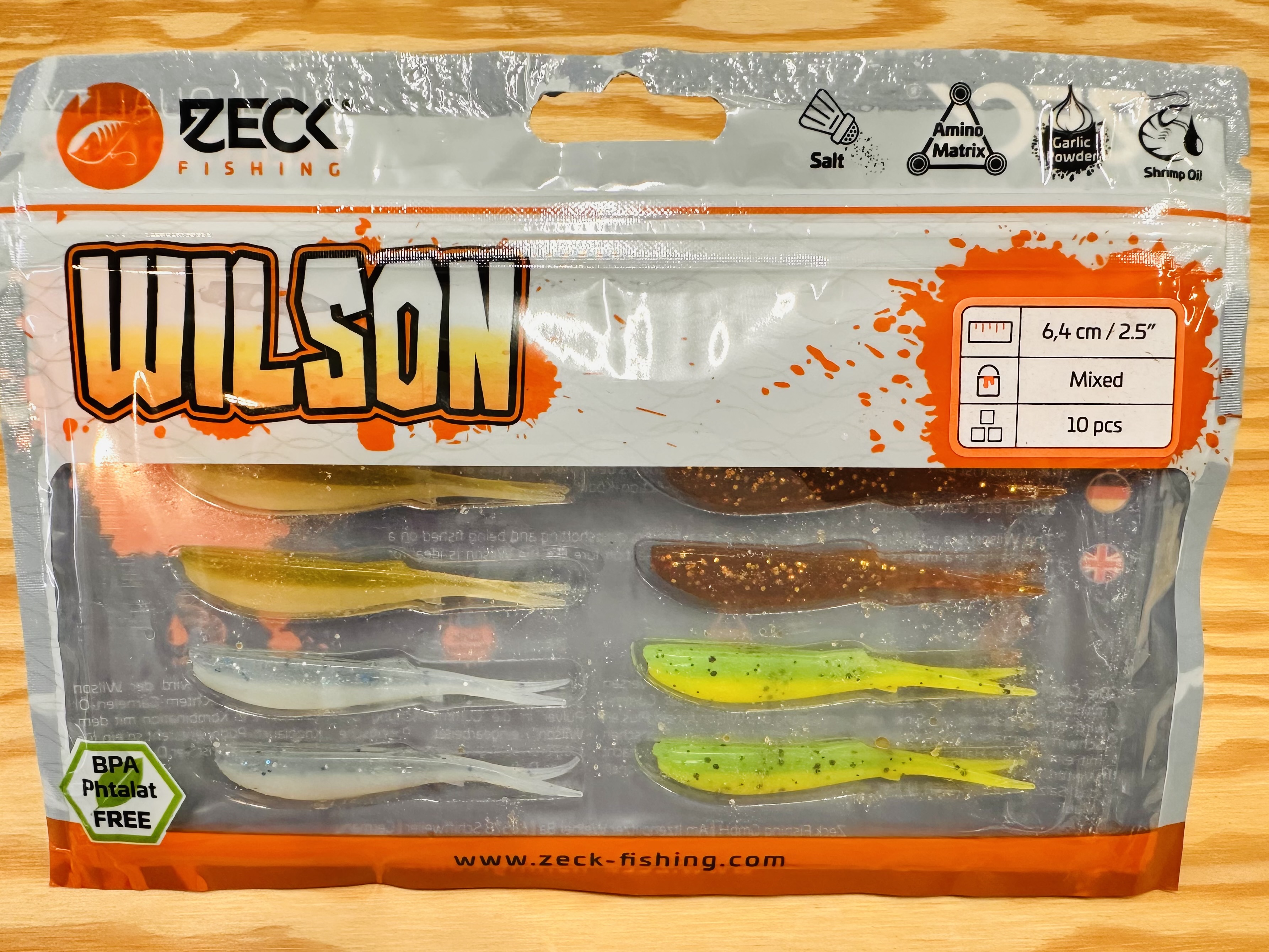 ZECK GUMOVÉ NÁSTRAHY WILSON 2,5" / MIXED / 6,4 cm / 10 ks