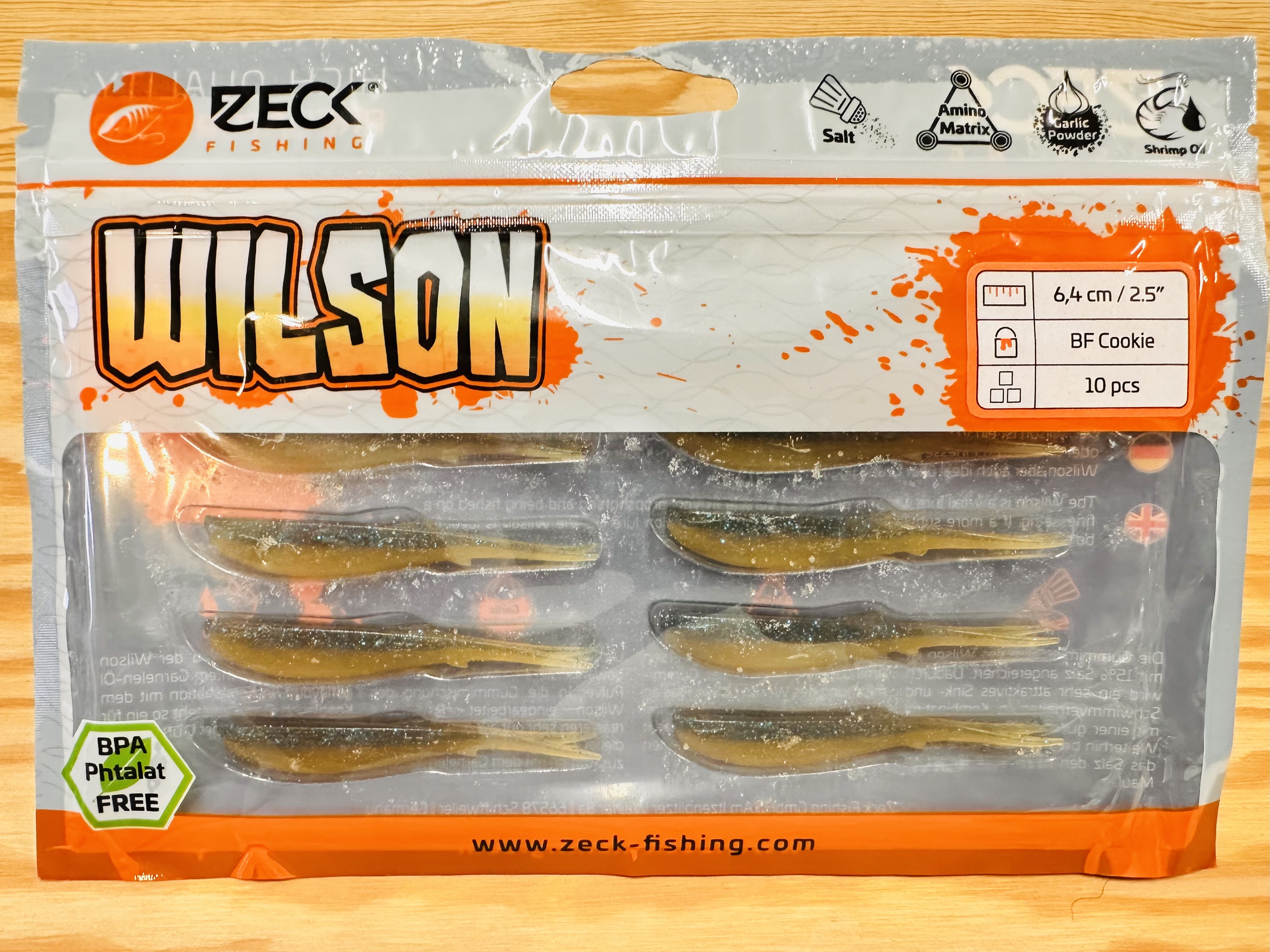 ZECK GUMOVÉ NÁSTRAHY WILSON 2,5" / BF COOKIE / 6,4 cm / 10 ks